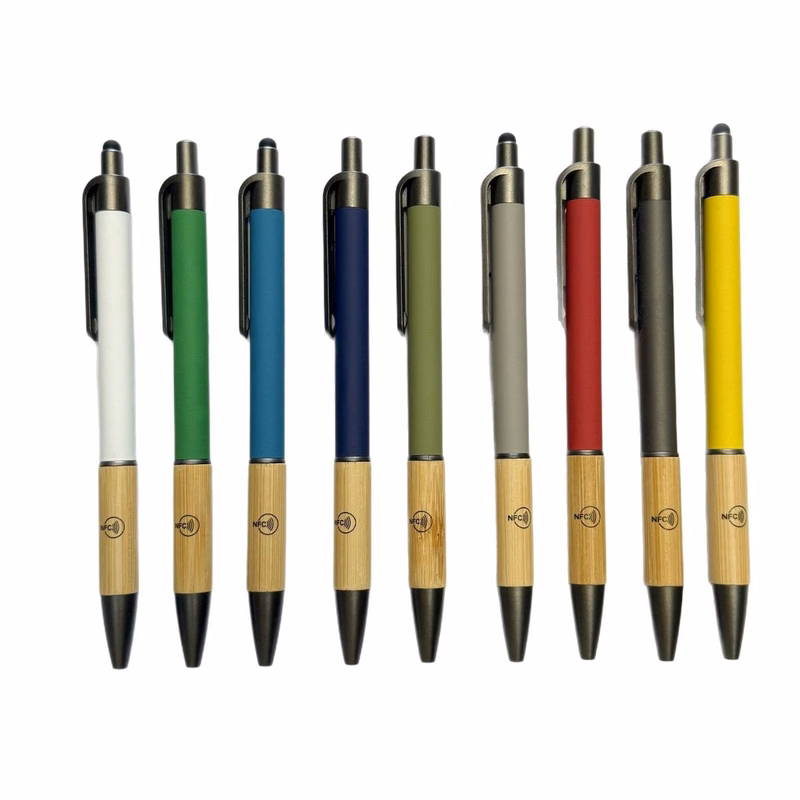 NFC Bamboo Metal Ballpoint Pen
