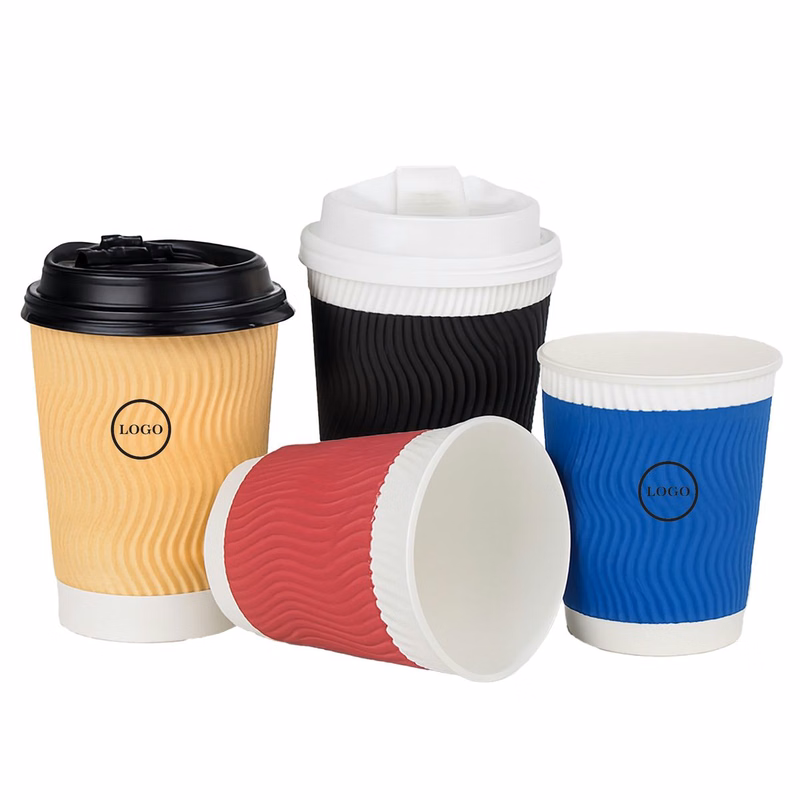 Custom Eco-friendly 10-oz Corrugated Cup
