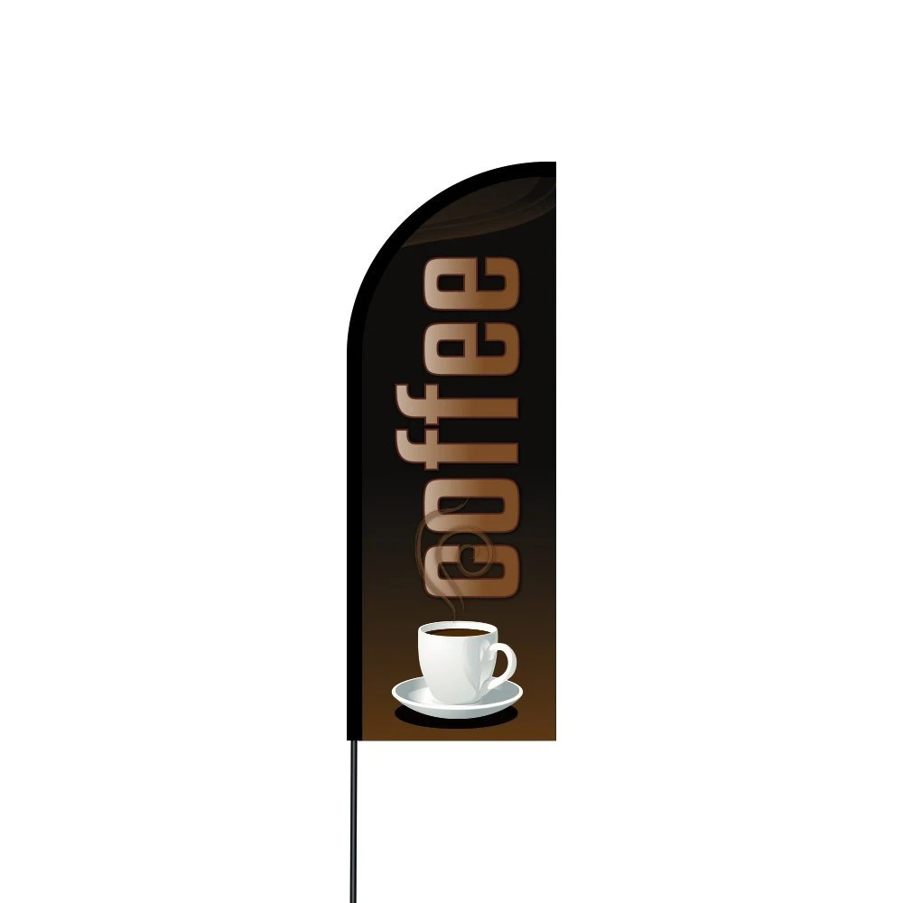 Coffee Flag Kit 11' Feet Feather Flag Sign Outdoor Banner 1