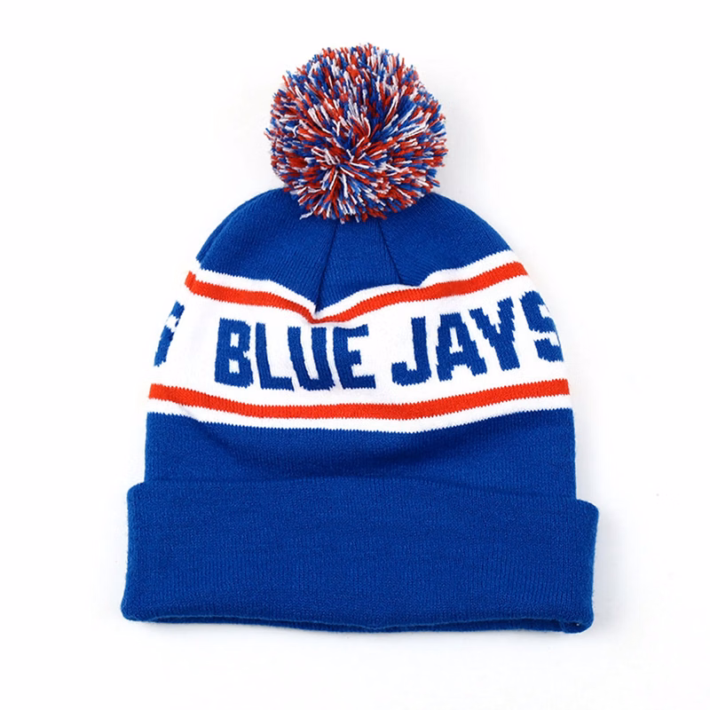 Knitted Beanie Hat with Pom