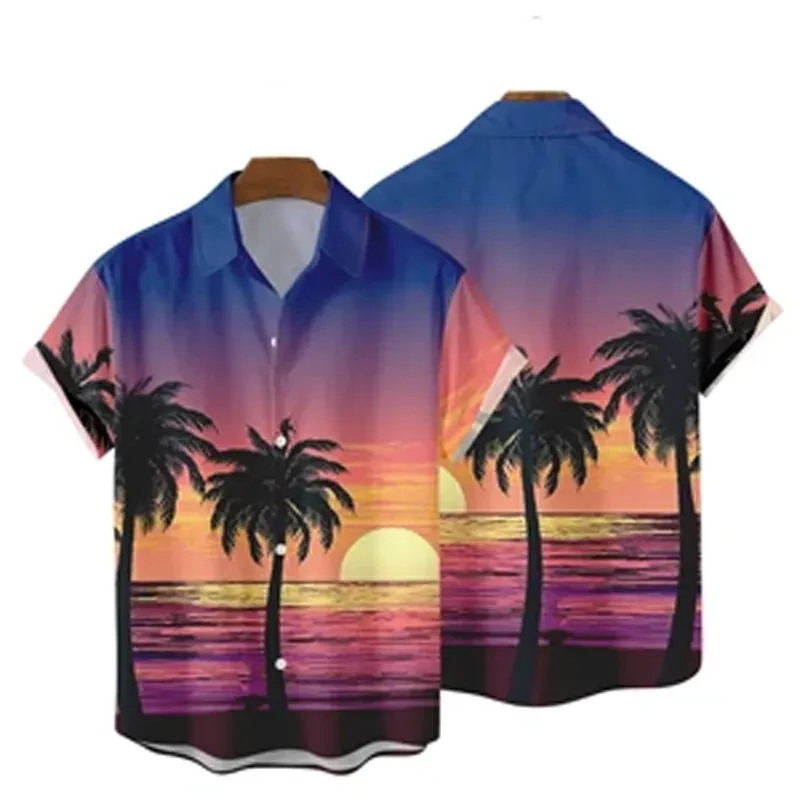Fashion 3D Printed Hawaiian Print Casual Short Sleeve Shirt 1