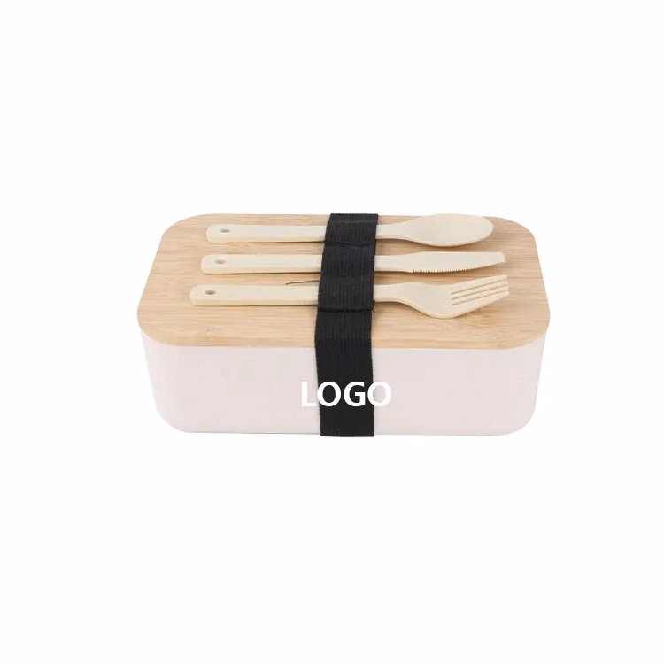 34oz Lunch Box With Bamboo Lid And Tableware