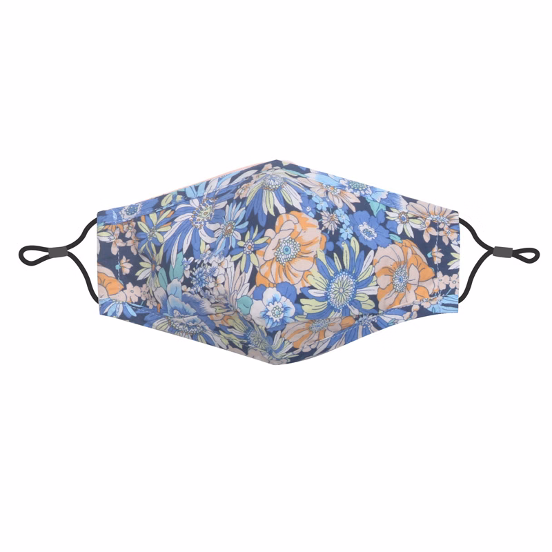 3-Ply Dye-Sublimation Cotton Mask with Adjustable Earloops