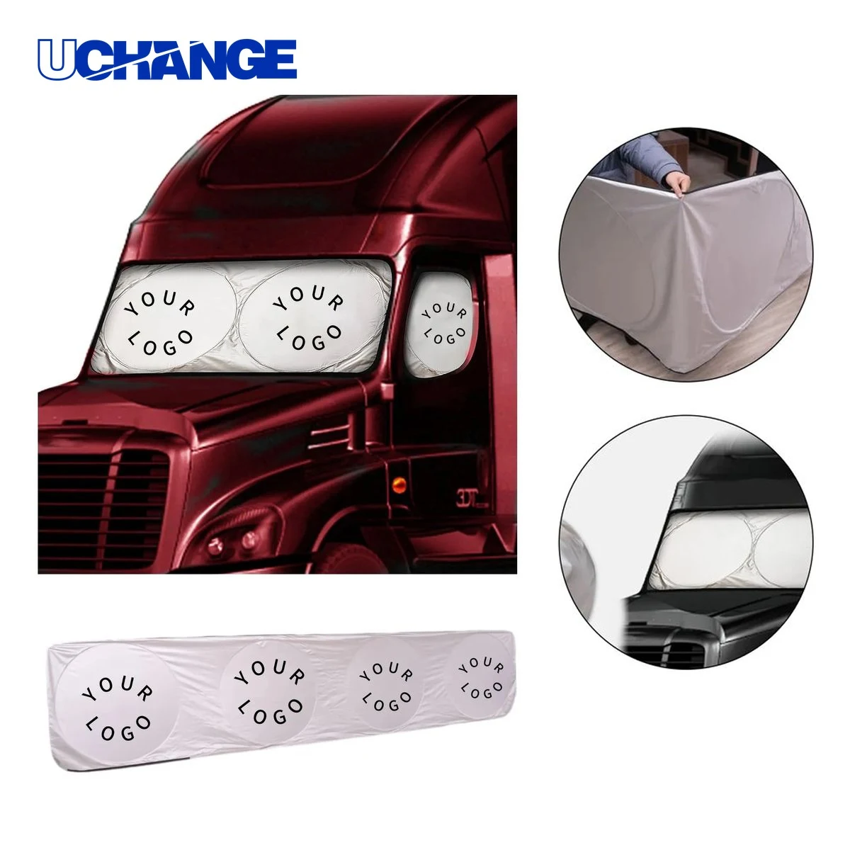 Reflective Truck Sunshade Heat Shield for Windshield Use 1