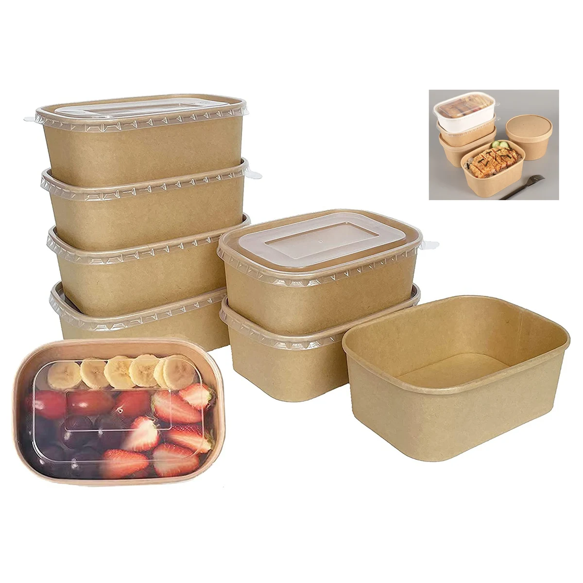 Eco-Friendly Meal Prep Container with Lid 1