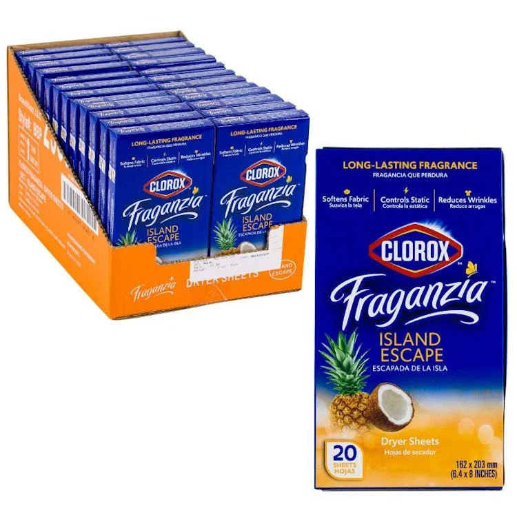 Clorox Fraganzia Dryer Sheets - Island Escape 1