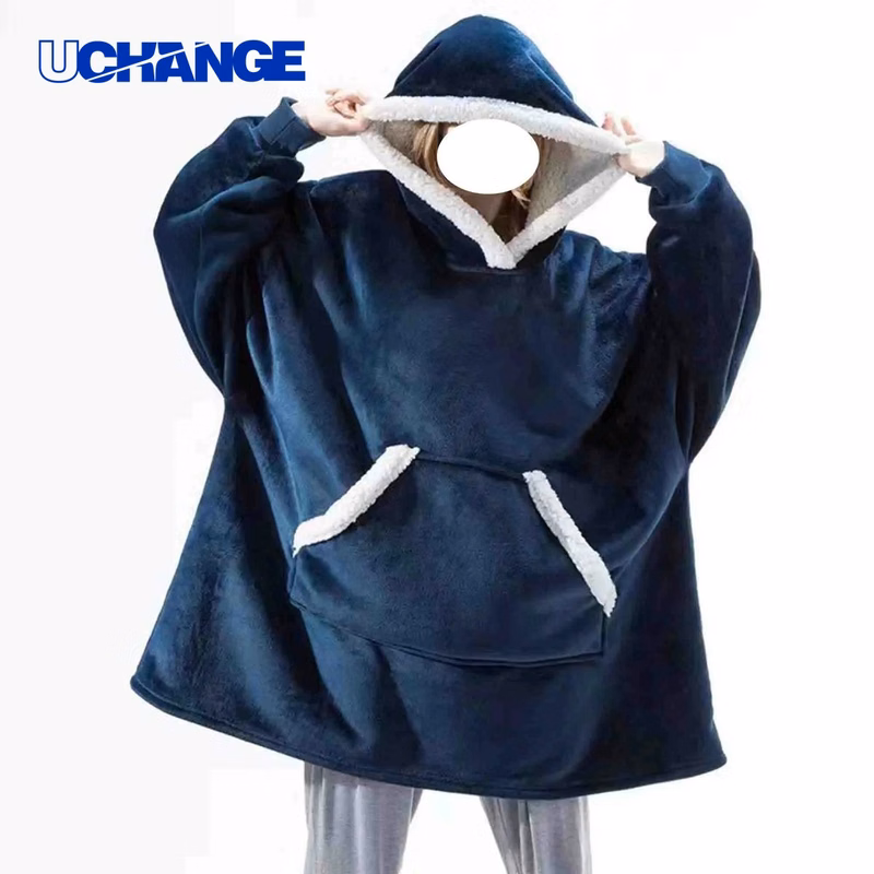 Oversized Sherpa Wearable Blanket Hoodie