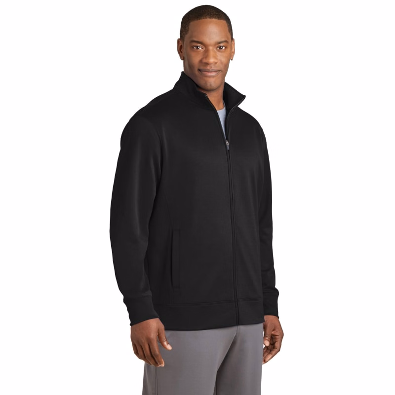 Sport-Tek Sport-Wick Fleece Full-Zip Jacket.