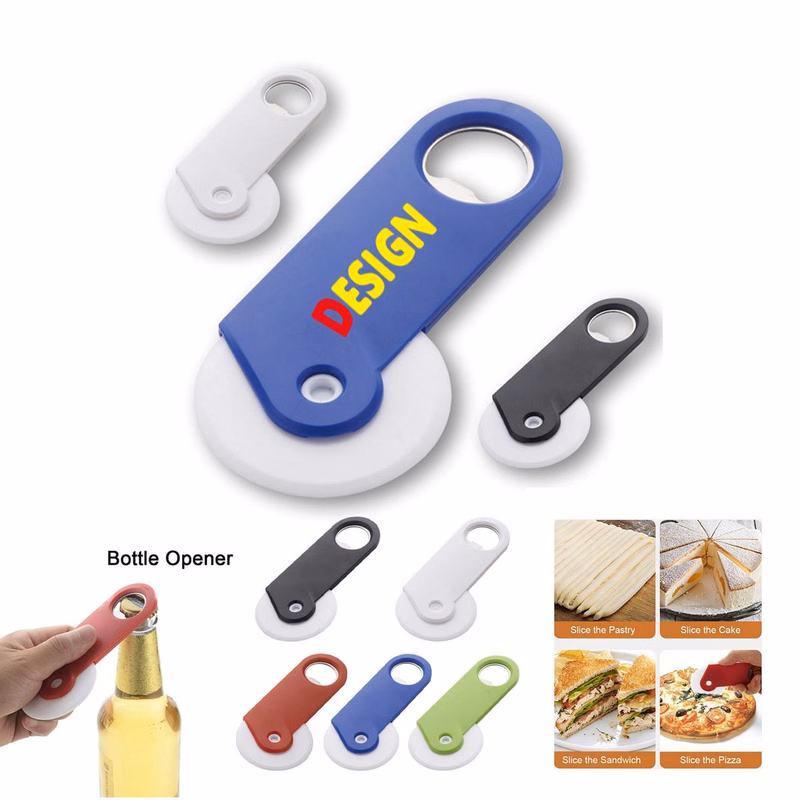 Eco Plastic Pizza Cutter Bottle Opener