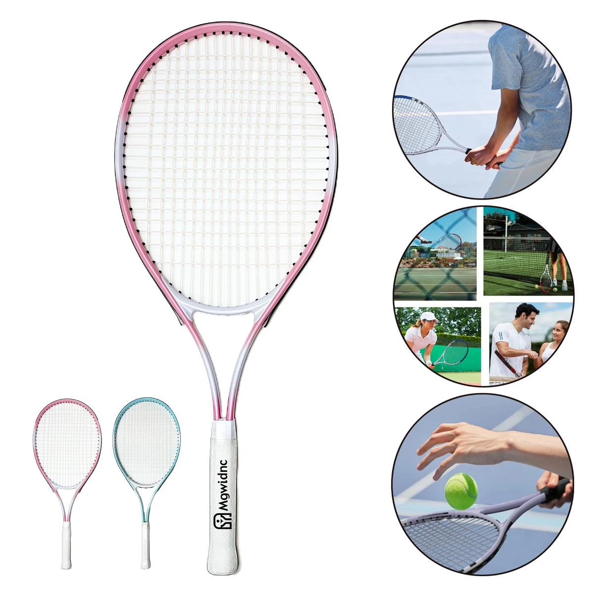 Single Tennis Racket with Rebound Training for Beginners 1
