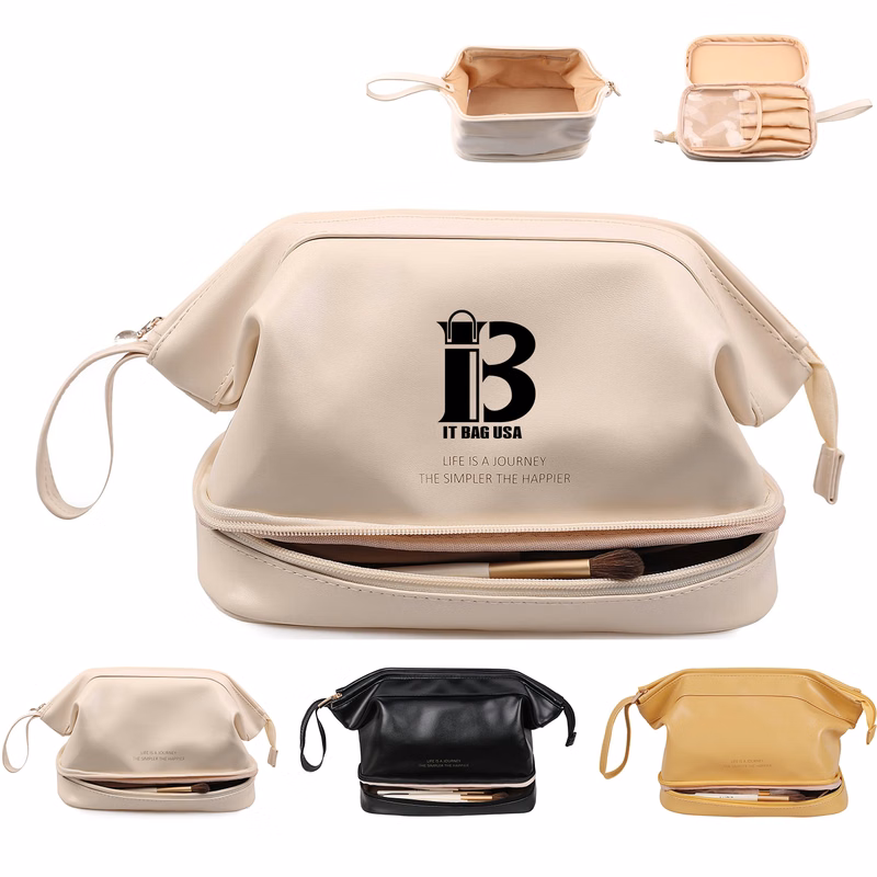Large Double Layer Cosmetic Bag