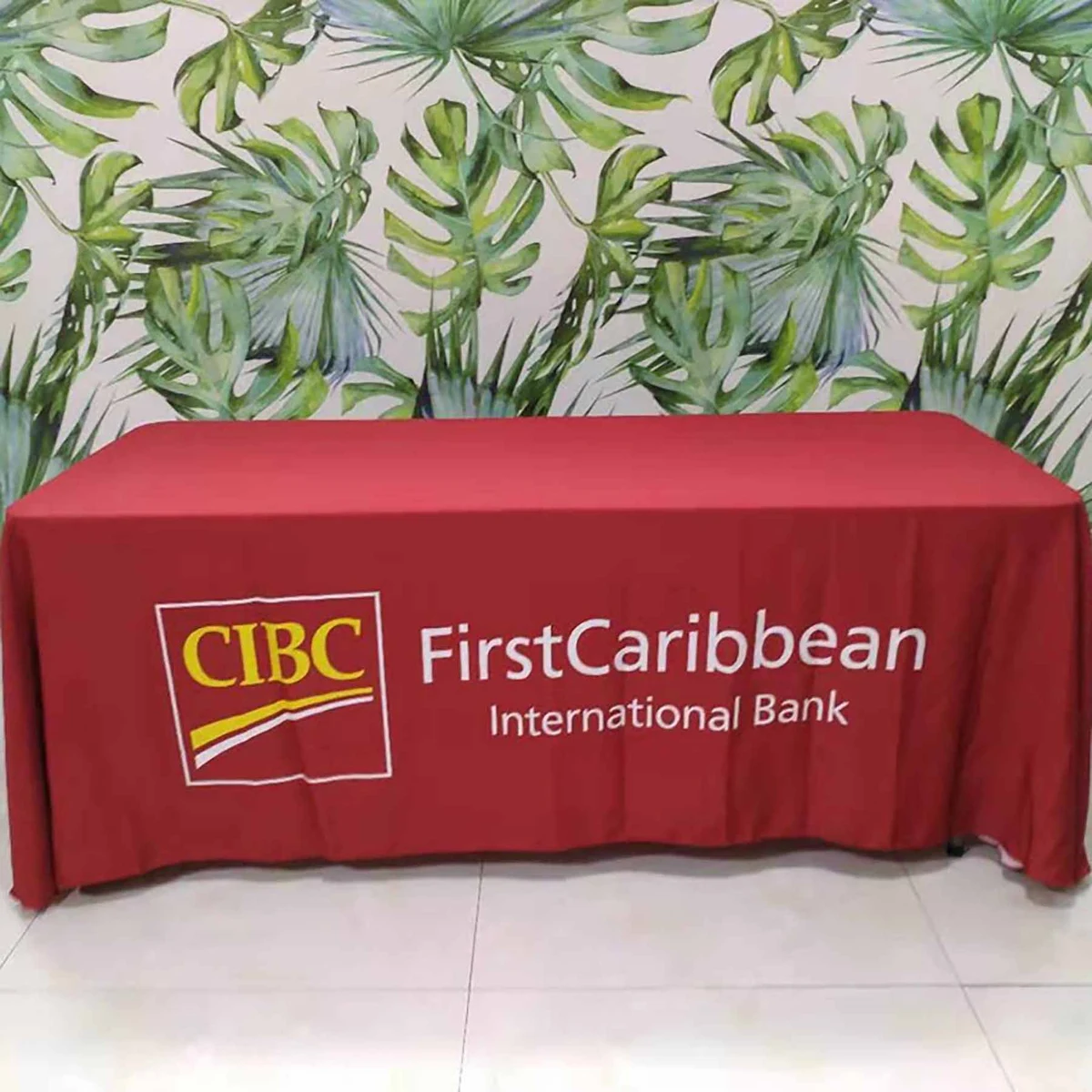 6' Dye Sublimation Standard Table Throw (Full-Color Front Only) 1