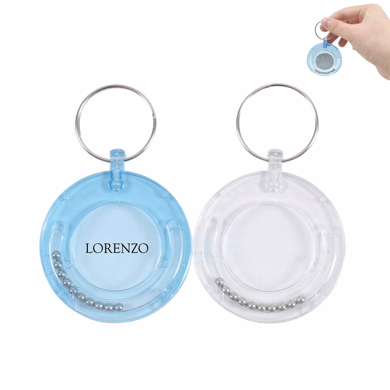 Plastic Puzzle Key Chain Ring