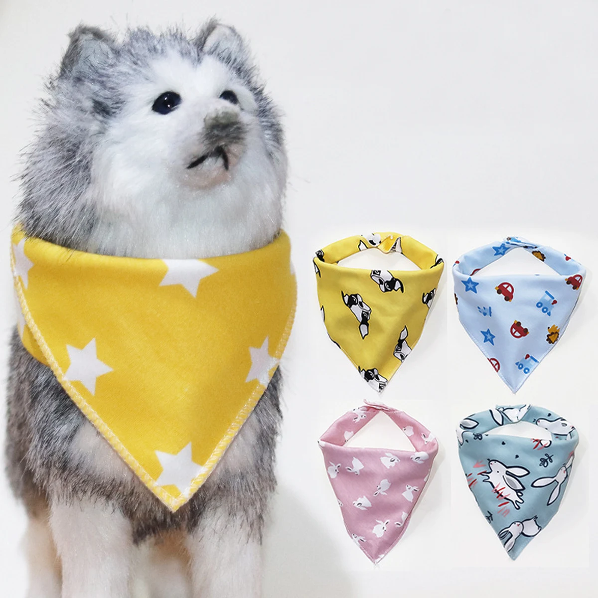 Polyester Pet Saliva Scarf 1