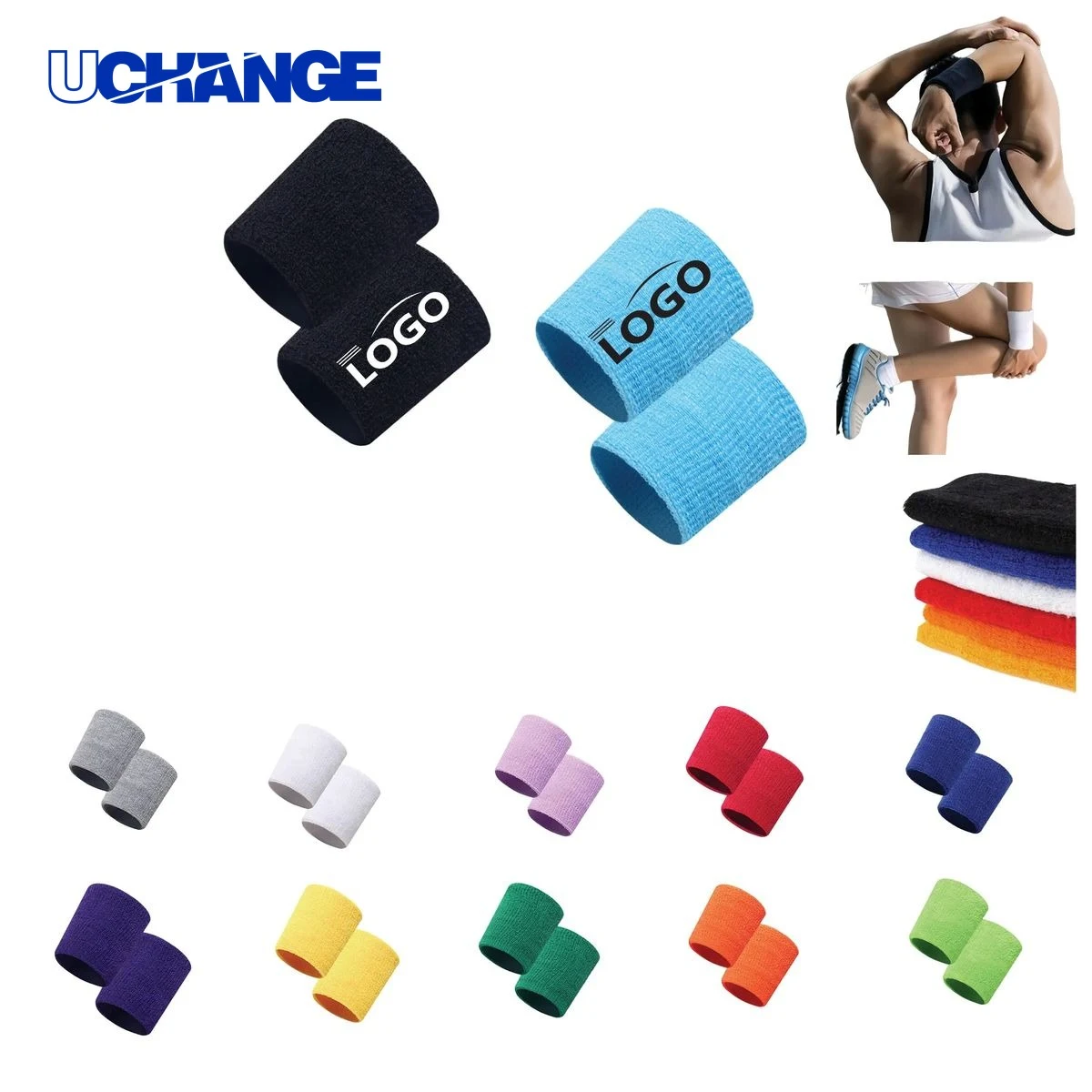 Sports and Fitness Sweat Wristbands 1