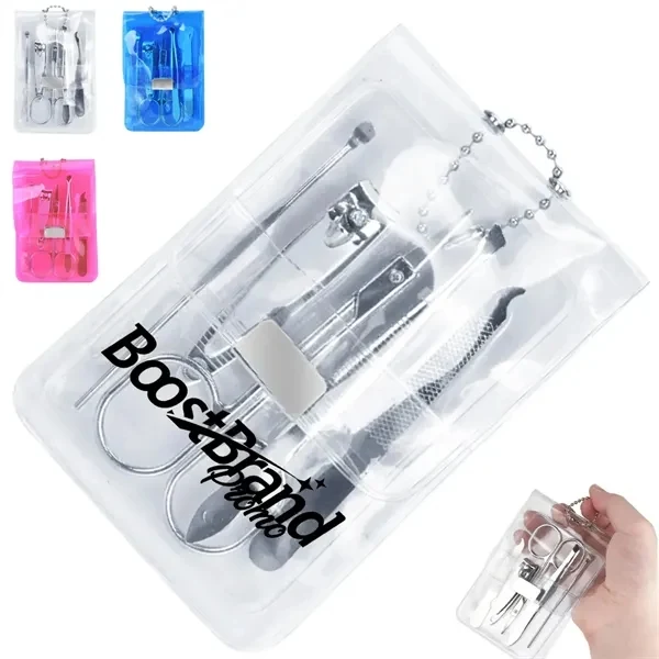 Custom Stainless Steel Manicure Pedicure Set in Travel Case — Portable Promo 1