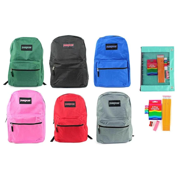 17" Classic Backpack & Elementary Supply Kit - Purple 1