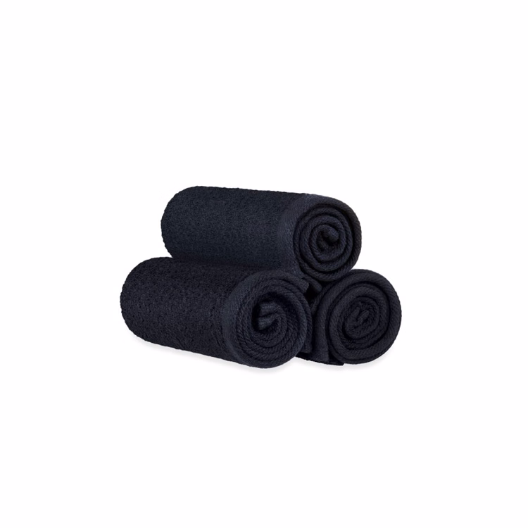Black Spa Salon Towel, 16 x 27, 2.75 lb.