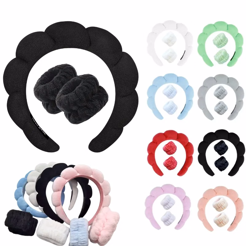 Customizable Sponge SPA Headband - Wrist Set