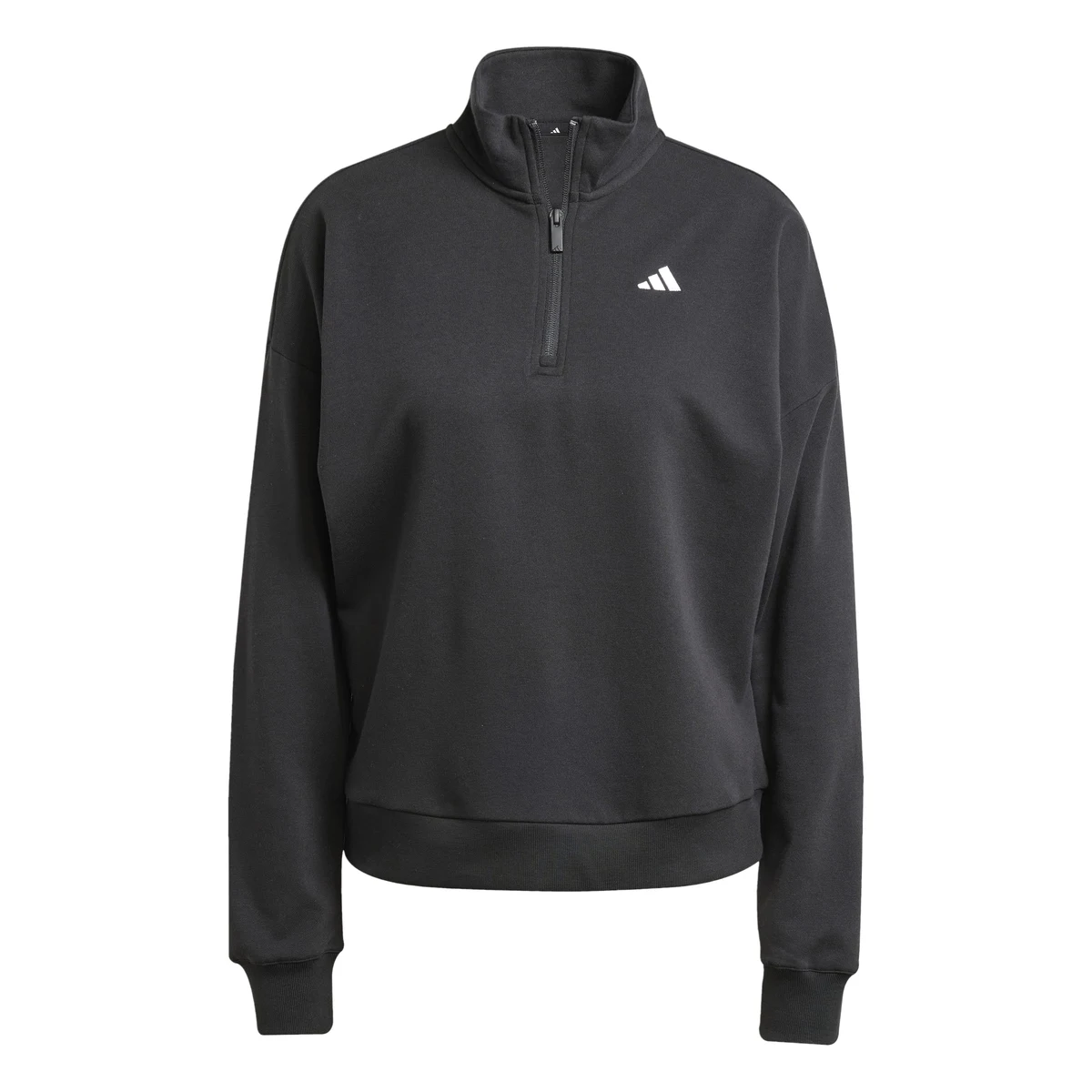 ESSENTIALS SMALL LOGO FRENCH TERRY QUARTER ZIP 1