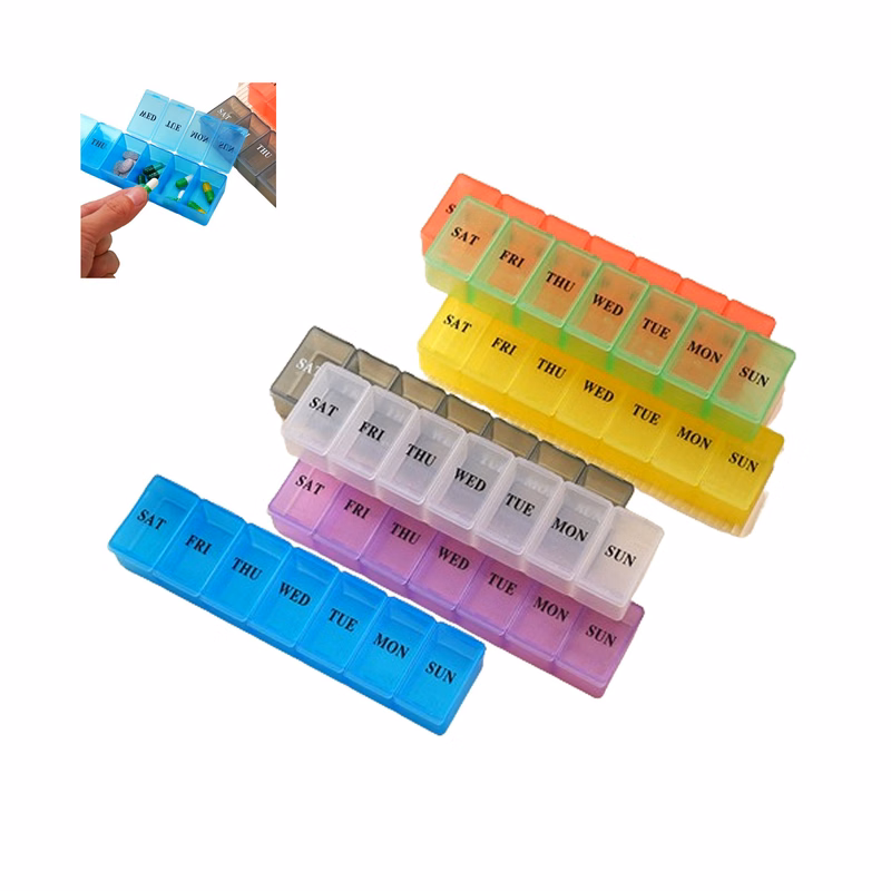 7 Compartments Portable Travel Pill Box