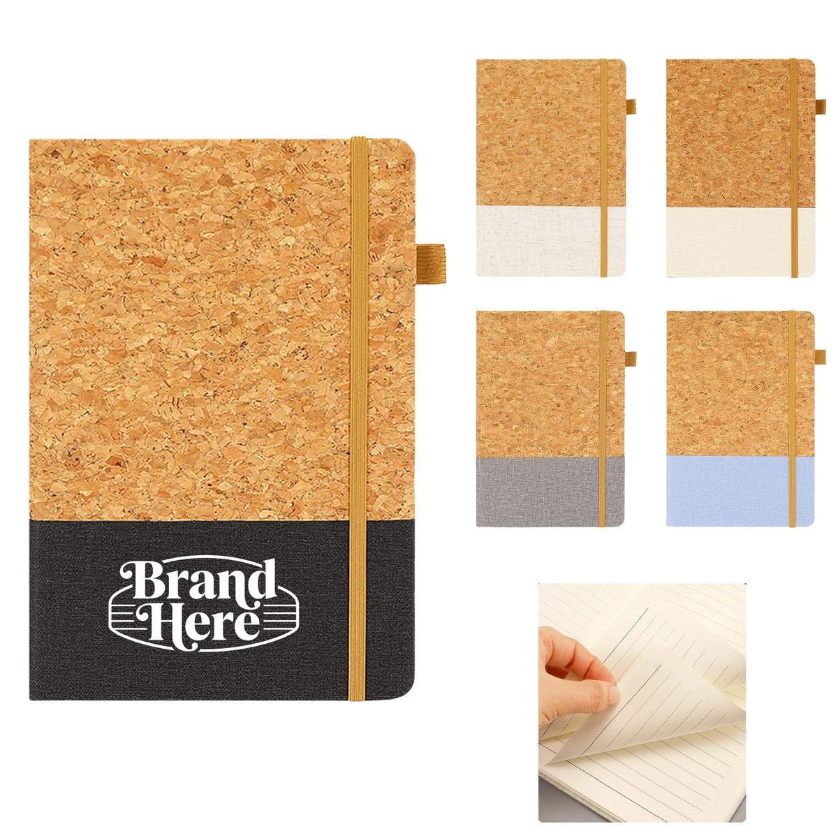 Cork Patchwork Notebook Set 1
