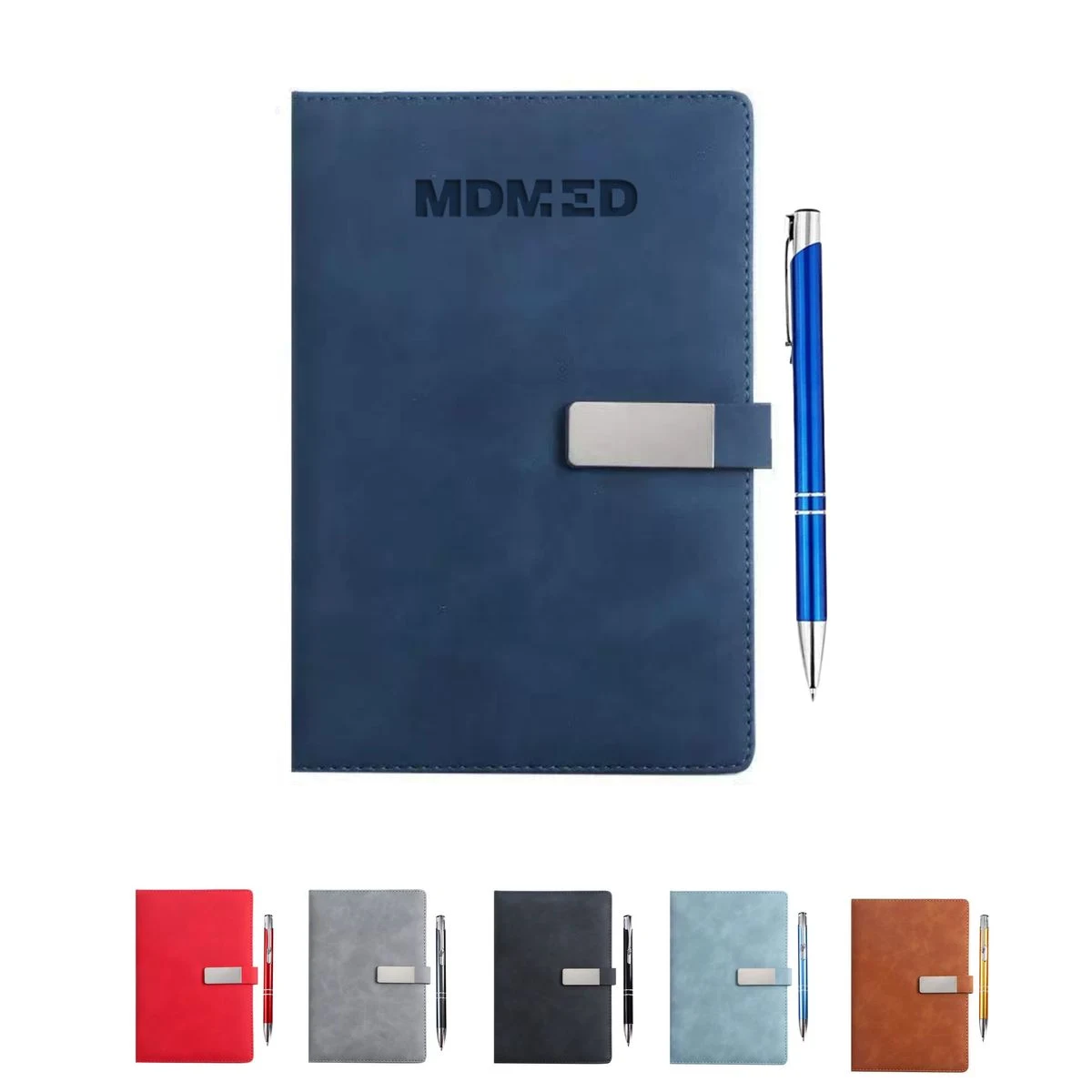 Leather Journal Notebook with Pen- Ocean 1