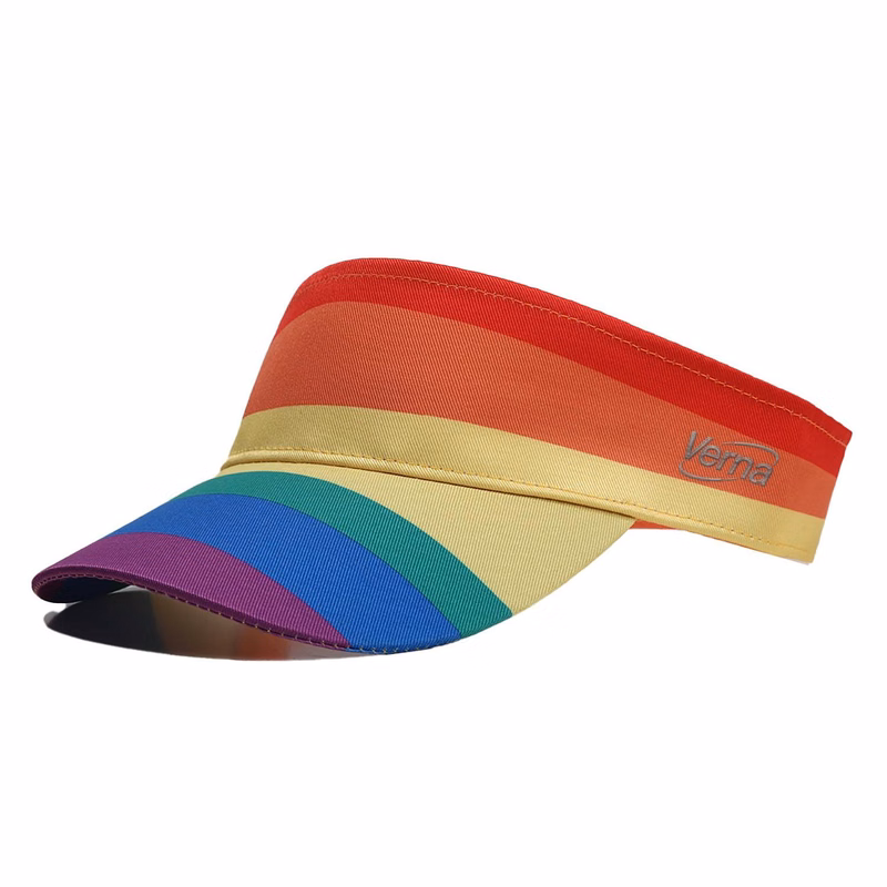 LGBT Rainbow Adjustable Polyester Sun Hat