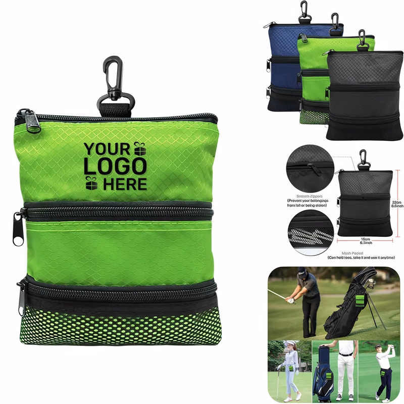 Golf Pouch Bag for Valuables Tee