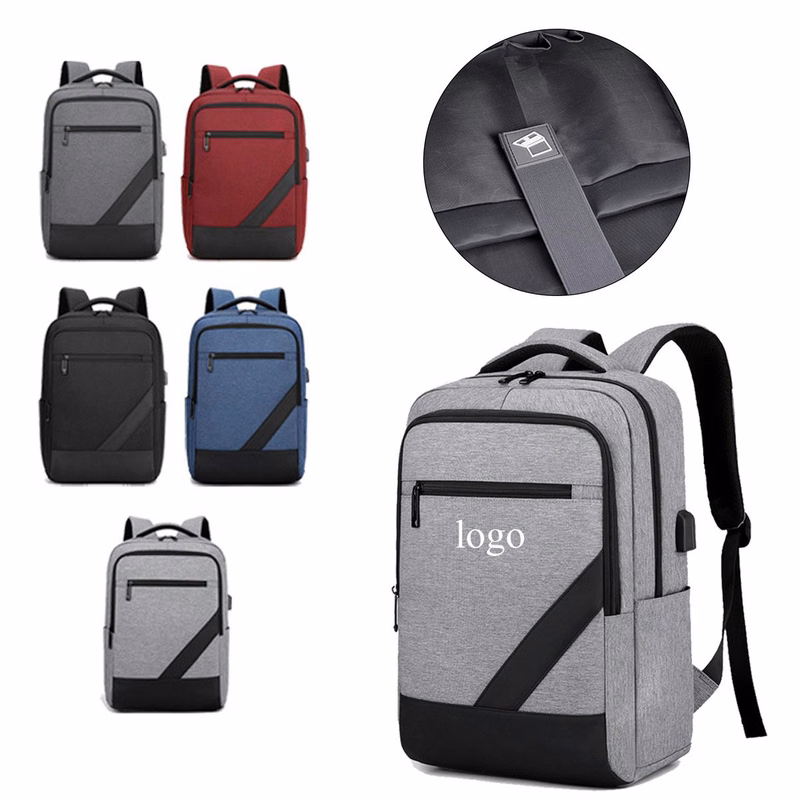 Color Block Custom Promotional Business Backpack