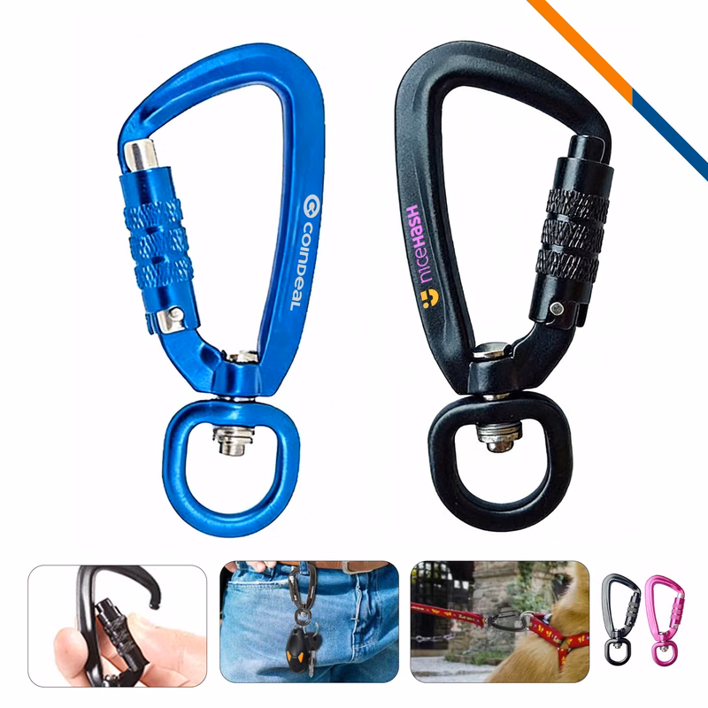 Klipo Swivel Ring Auto Locking Carabiner