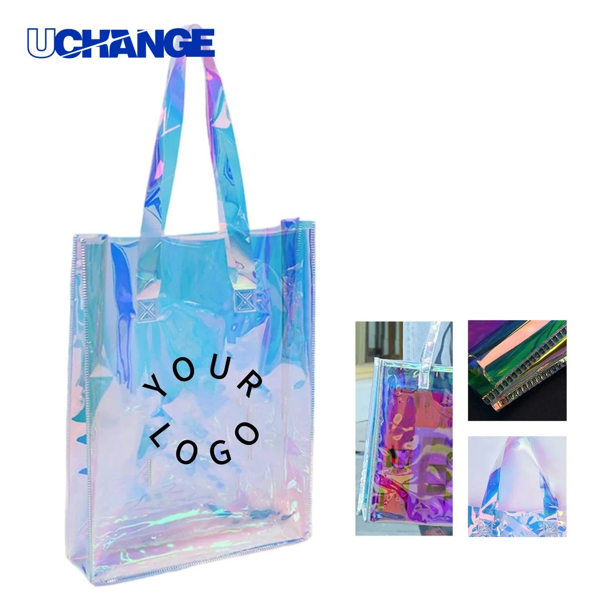 PVC Holographic Tote Bag Carrier for Shopping 1