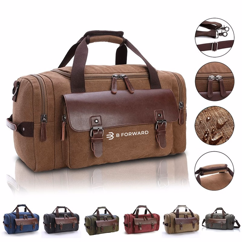 Canvas Duffel Bag with Shoulder Strap