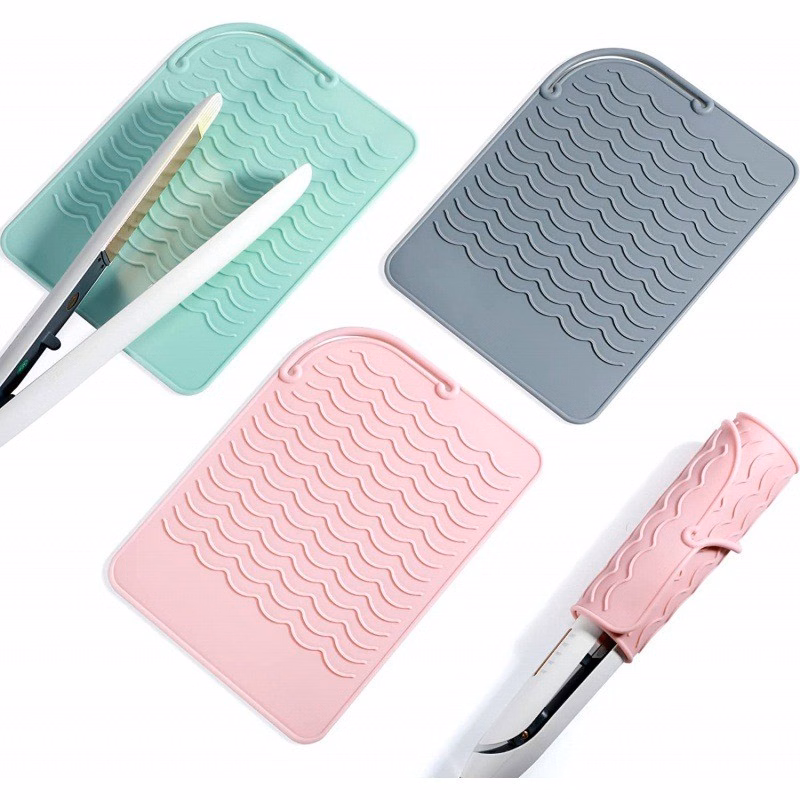Silicone Heat Resistant Mat, Non-Slip Pad for Hair Straightener and Curling Wand