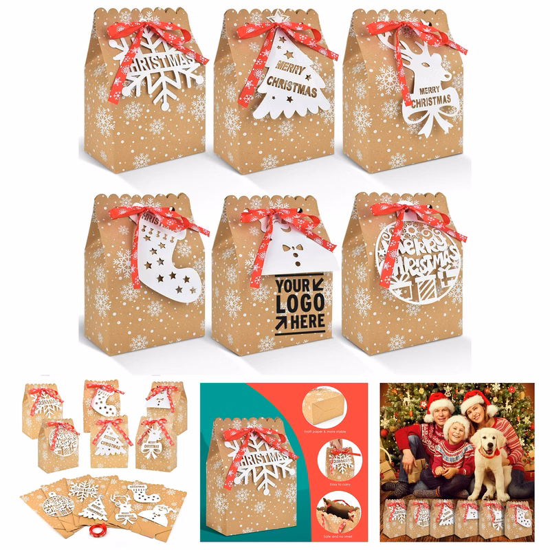 Christmas Kraft Paper Gift Bag
