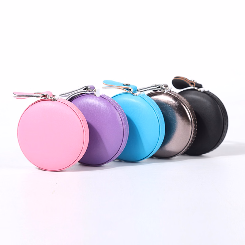 Automatic retractable 1.5m 60 inch round PU leather tape measure