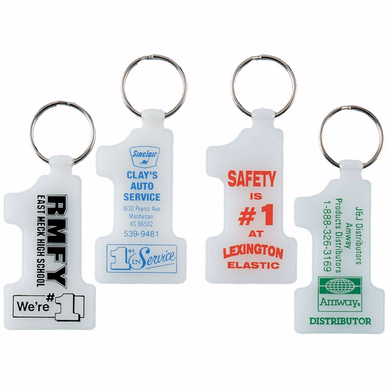 Glow In The Dark Number 1 Key Tag