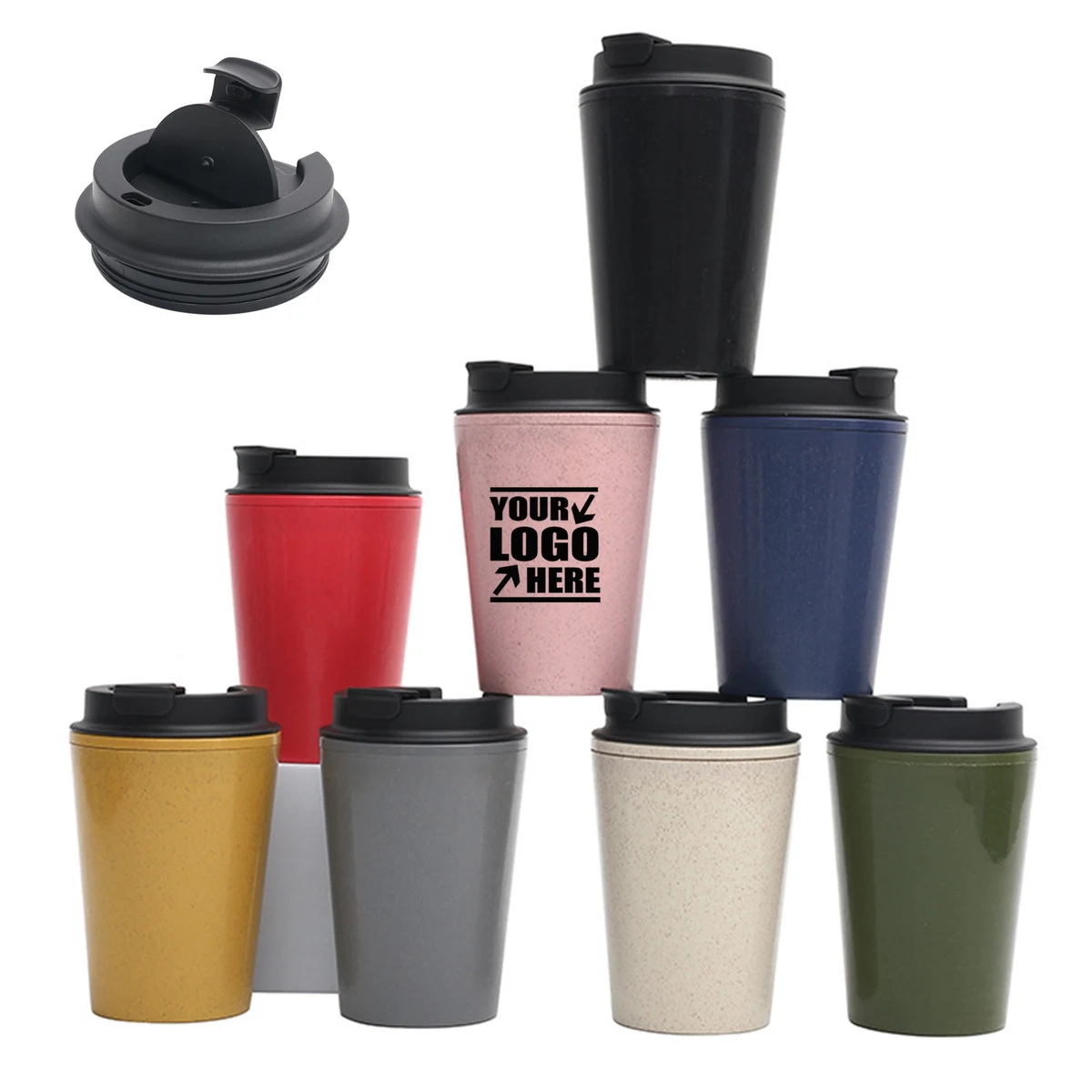 12 Oz Wheat Straw Coffee Cup 1
