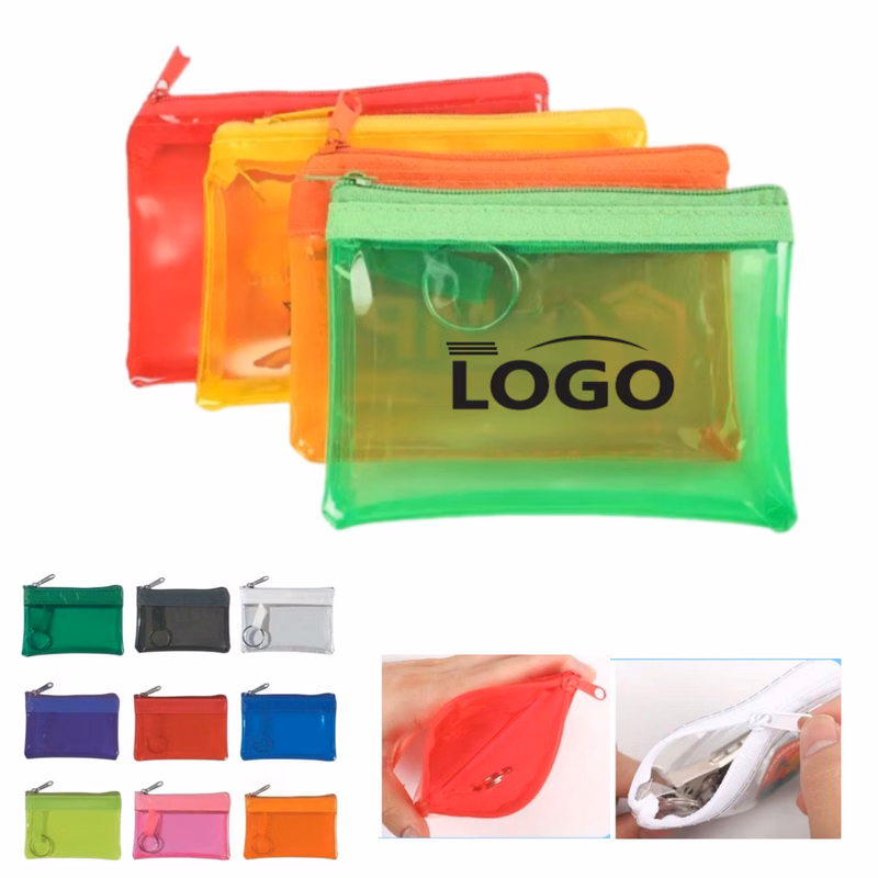 Zipper Change Pouch With Keyring
