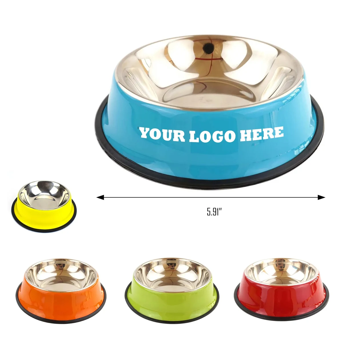 MOQ50 Stainless Steel Baking Paint Dog Bowl 1