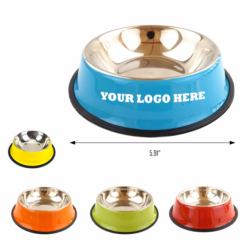 MOQ50 Stainless Steel Baking Paint Dog Bowl