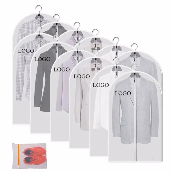 Custom 24x40 Protective Garment Bag with Zipper — Apparel Care Promo Item