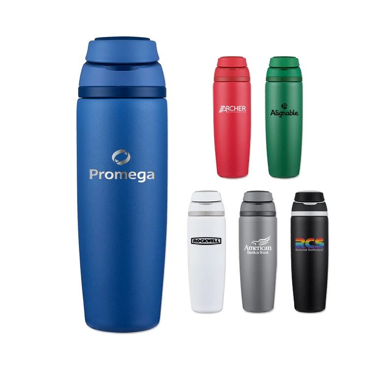 25 Oz Stainless Steel Vacuum Bottle with Easy Carry Handle Lid, custom water bottle with logo imprint 1