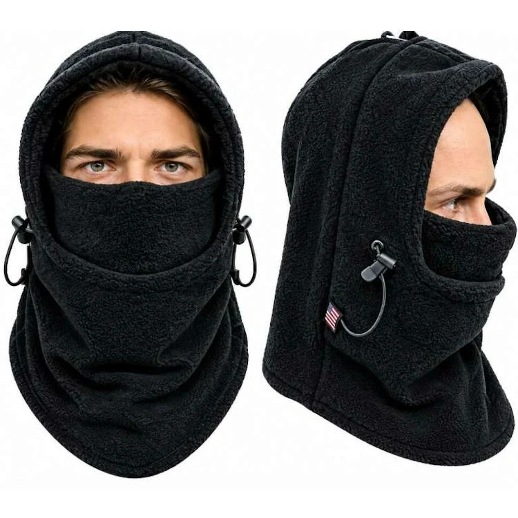 Fleece Head and Neck Cover - Black 1