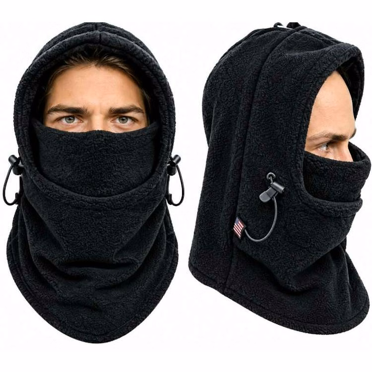 Fleece Head and Neck Cover - Black