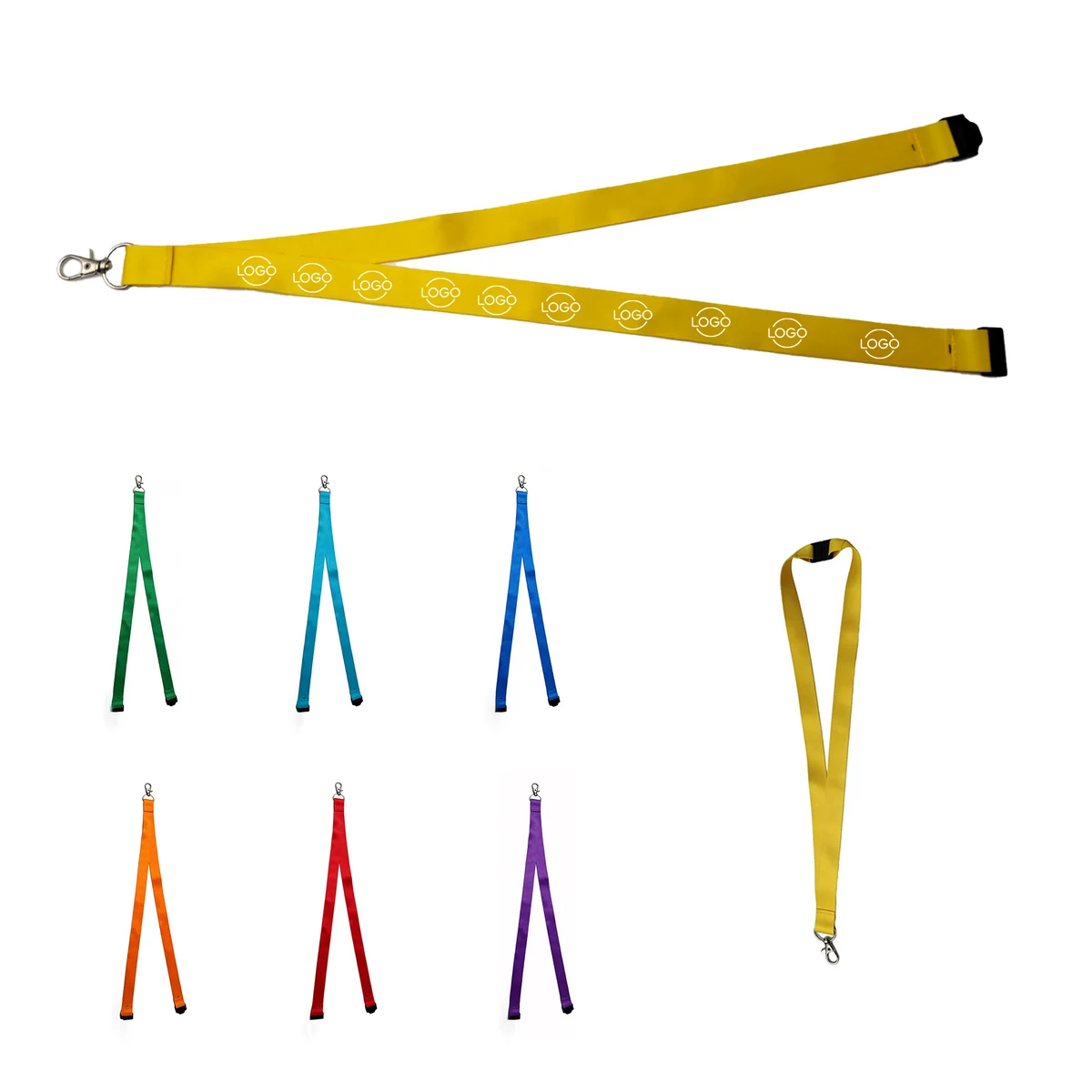 3/5" Full Color Imprint Breakaway Lanyards with Hook 1