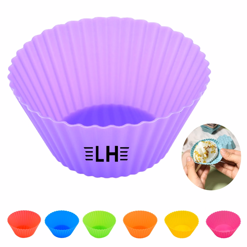2.76" Silicone High Temperature Resistant Muffin Cup Mold