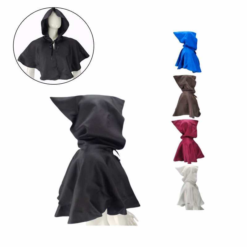 MOQ:10pcs Medieval Hooded Cape