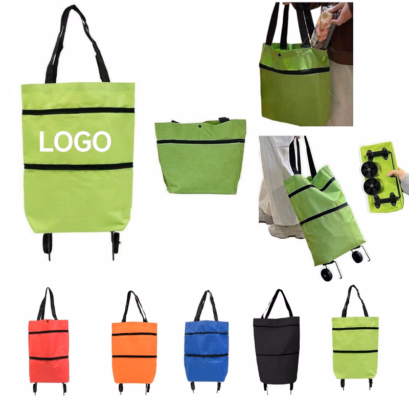 2 In 1 Lightweight Collapsible Shopping Cart