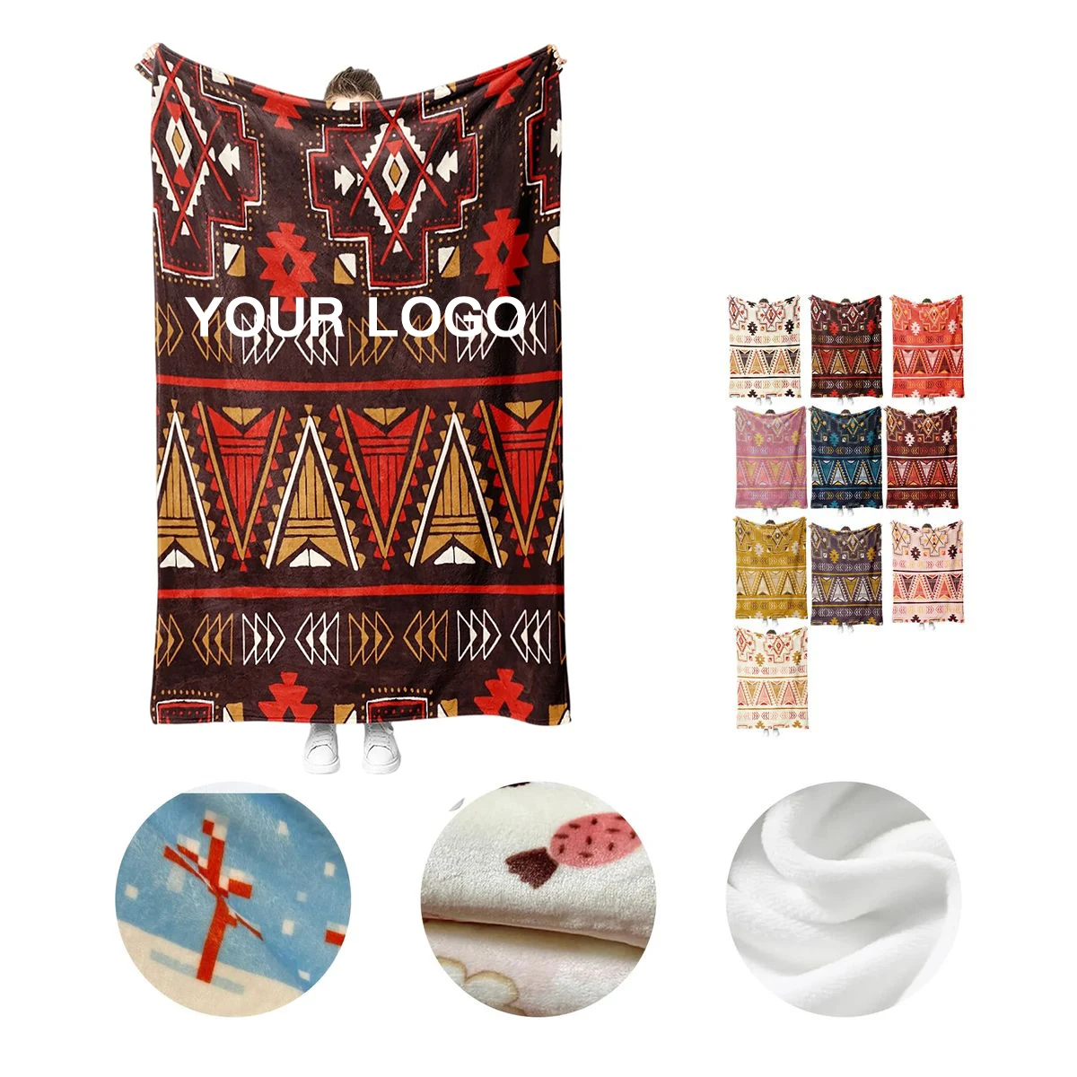 Polyester Microfiber Blanket with Full Color Print 1